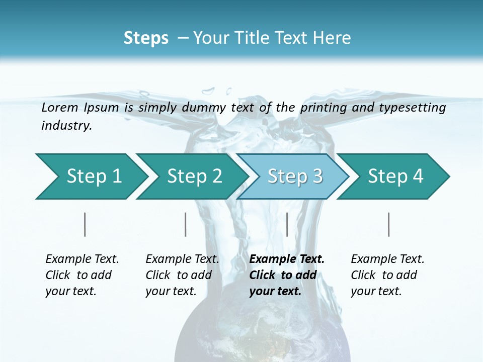 Drink Ecology Blue PowerPoint Template