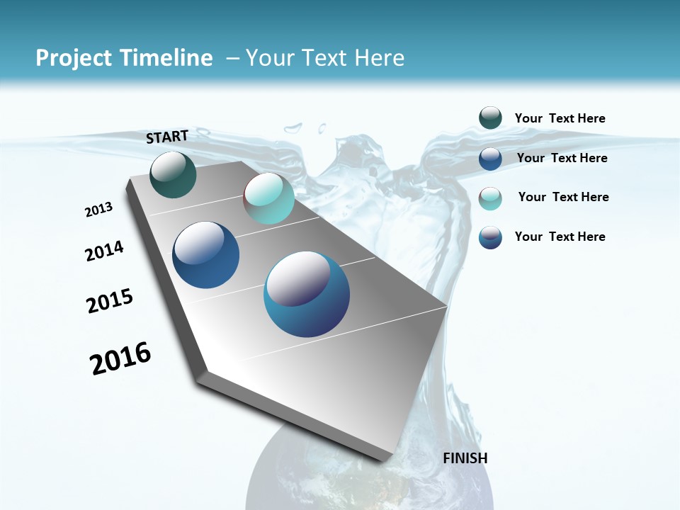 Drink Ecology Blue PowerPoint Template