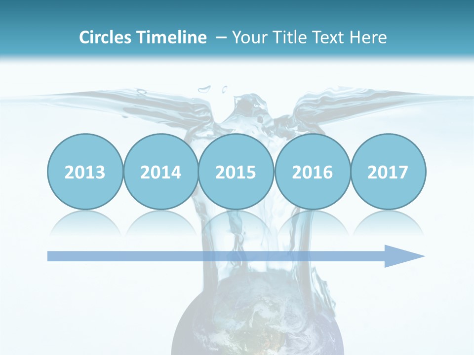 Drink Ecology Blue PowerPoint Template