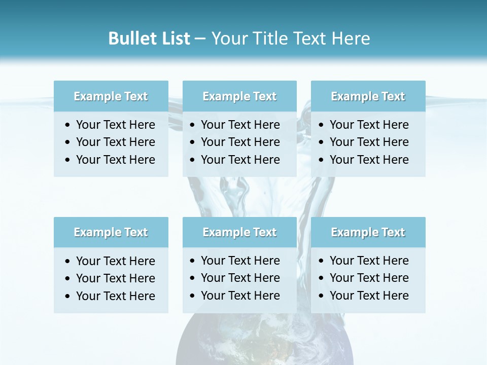 Drink Ecology Blue PowerPoint Template