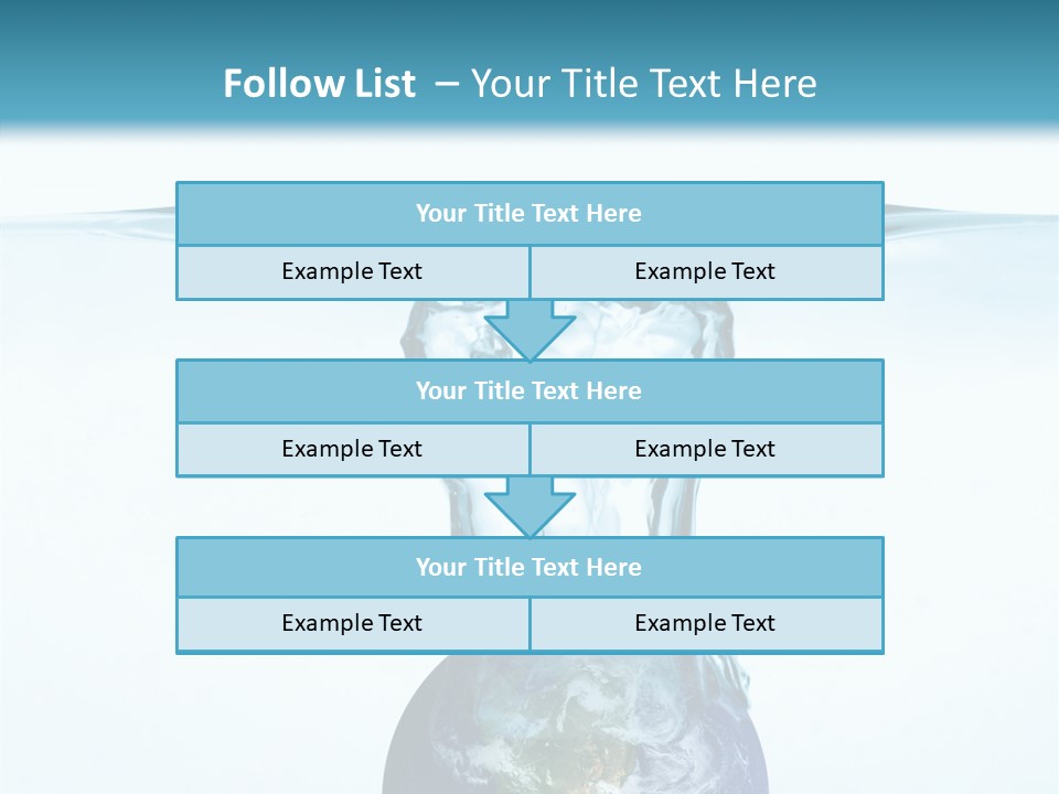 Drink Ecology Blue PowerPoint Template