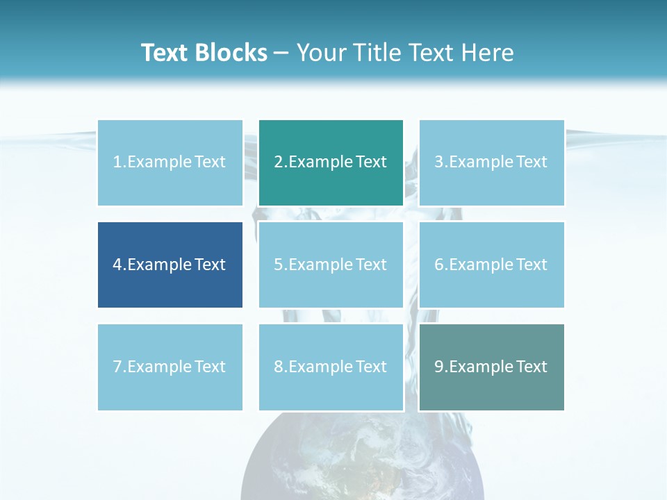 Drink Ecology Blue PowerPoint Template