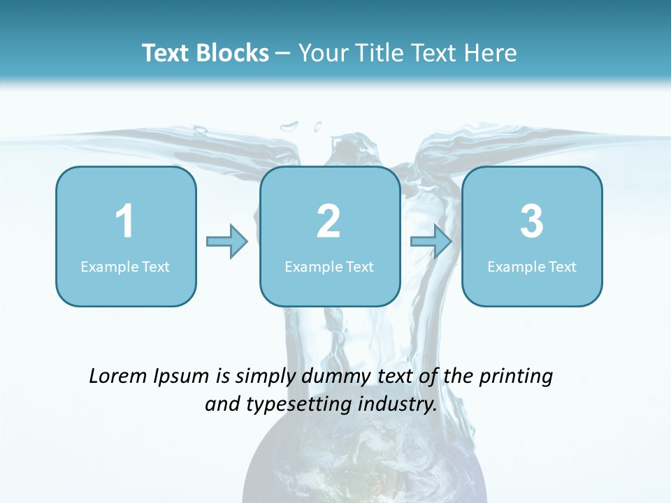 Drink Ecology Blue PowerPoint Template