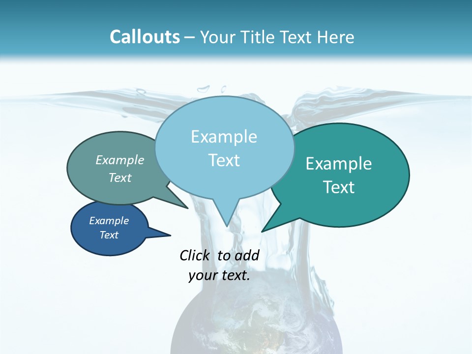 Drink Ecology Blue PowerPoint Template