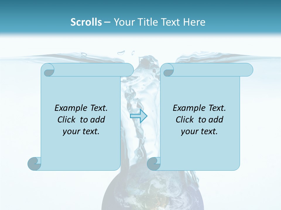 Drink Ecology Blue PowerPoint Template