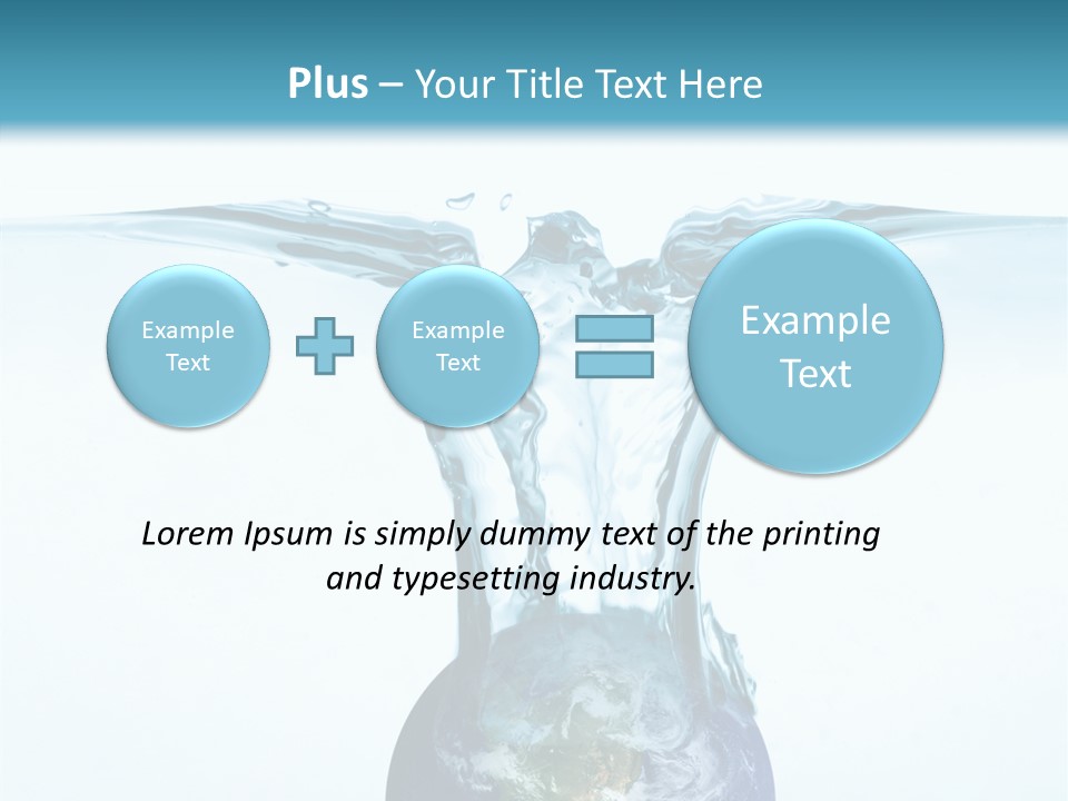 Drink Ecology Blue PowerPoint Template