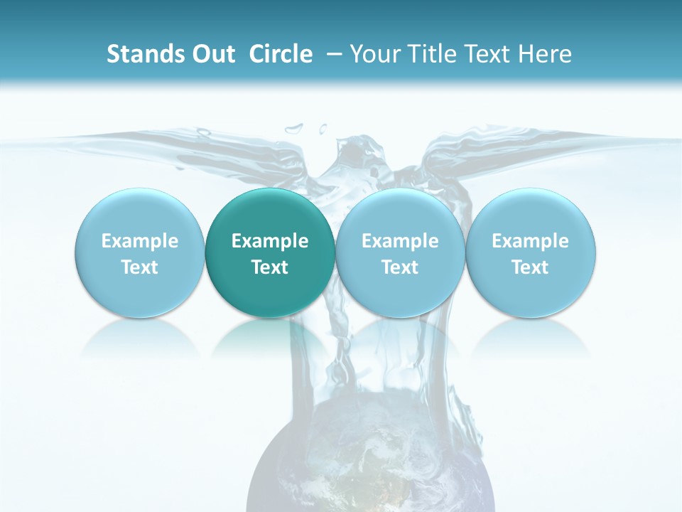 Drink Ecology Blue PowerPoint Template