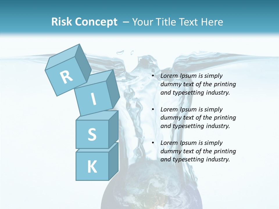 Drink Ecology Blue PowerPoint Template