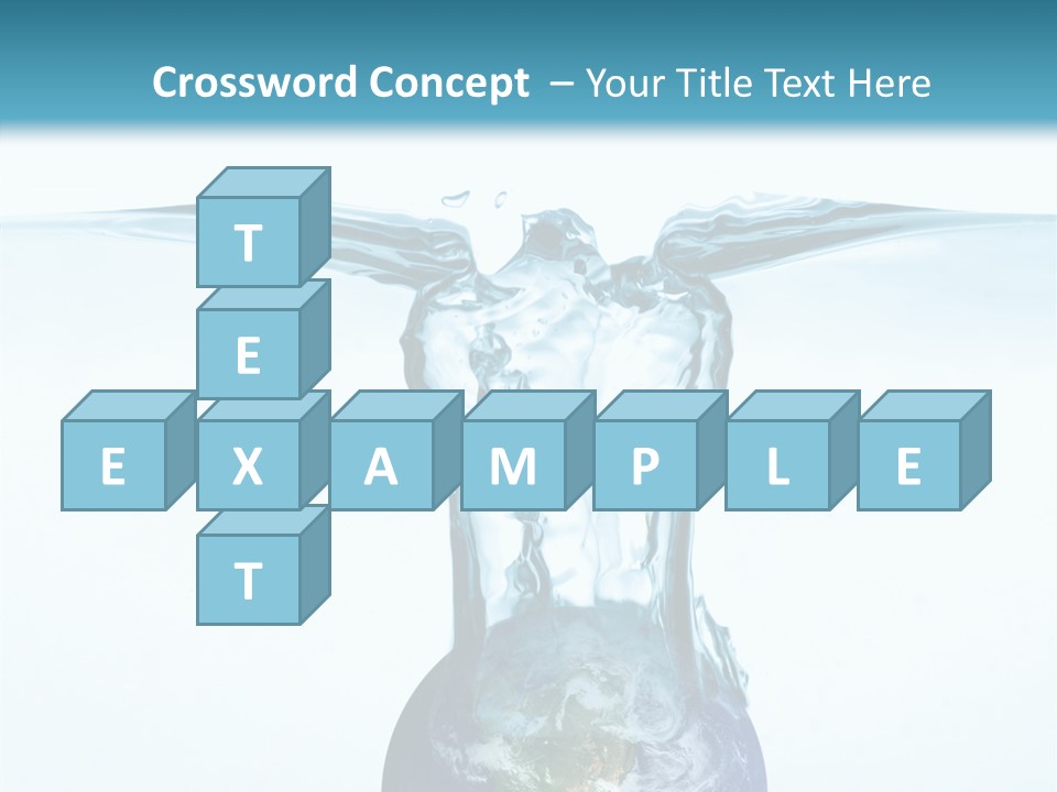 Drink Ecology Blue PowerPoint Template