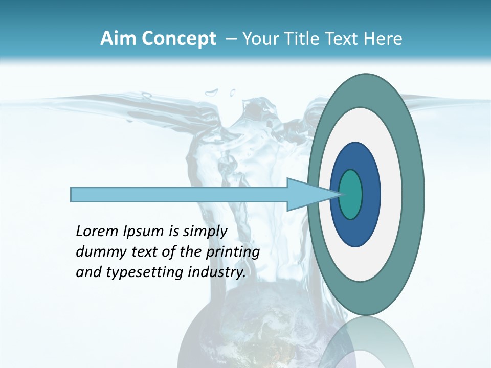 Drink Ecology Blue PowerPoint Template