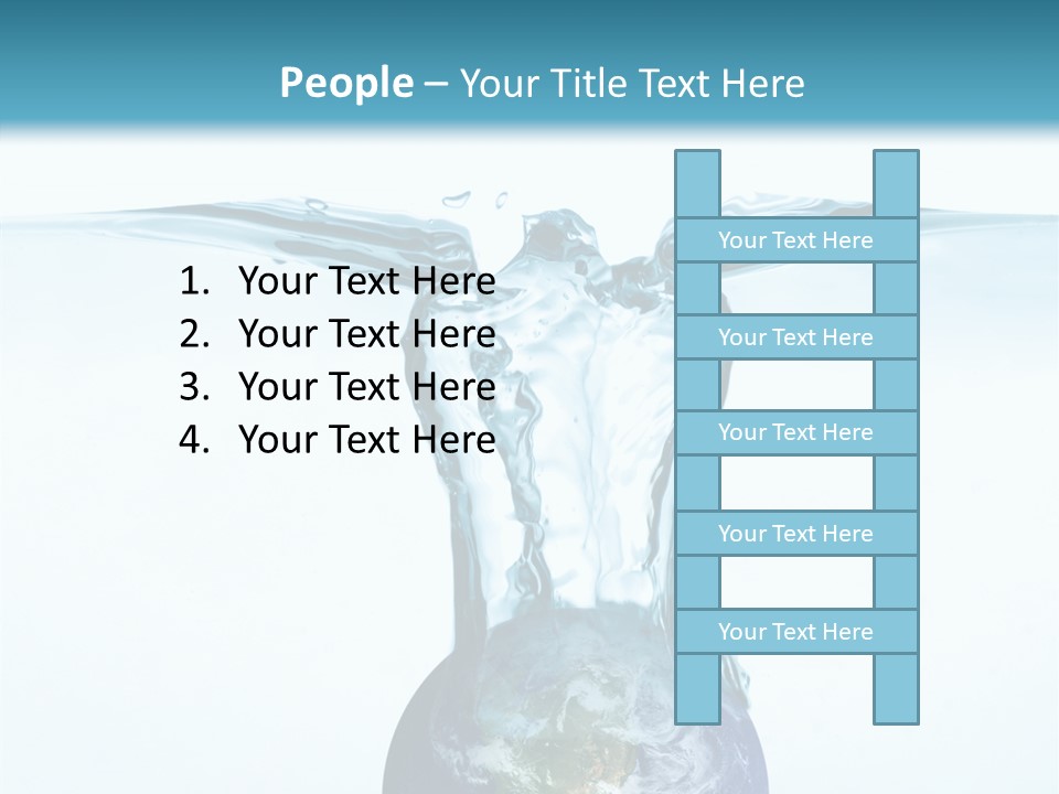 Drink Ecology Blue PowerPoint Template