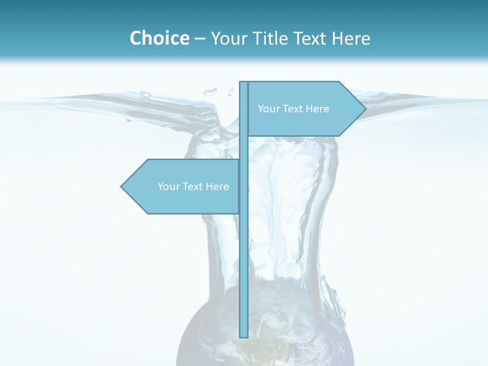 Drink Ecology Blue PowerPoint Template