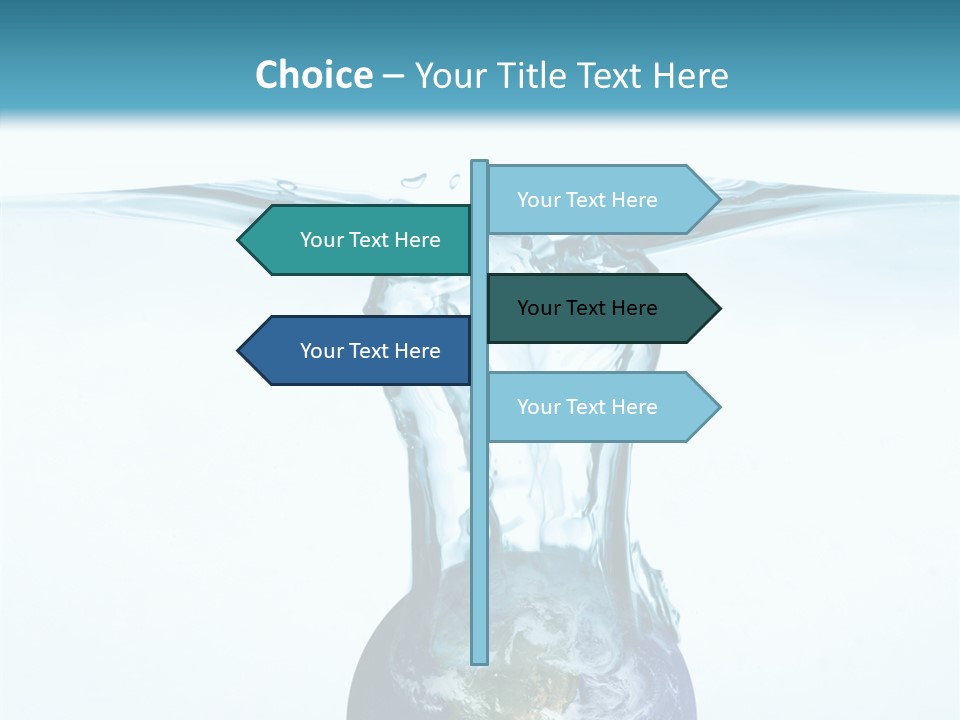 Drink Ecology Blue PowerPoint Template