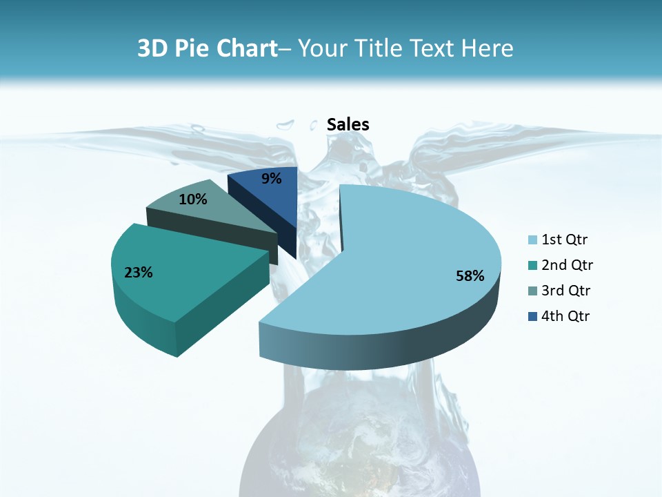 Drink Ecology Blue PowerPoint Template