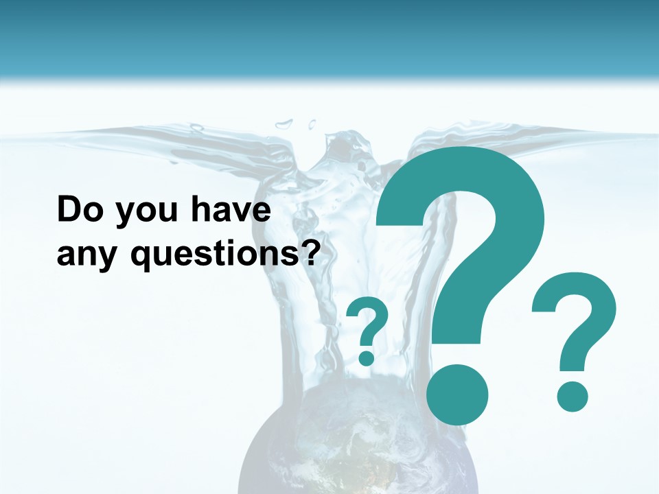 Drink Ecology Blue PowerPoint Template