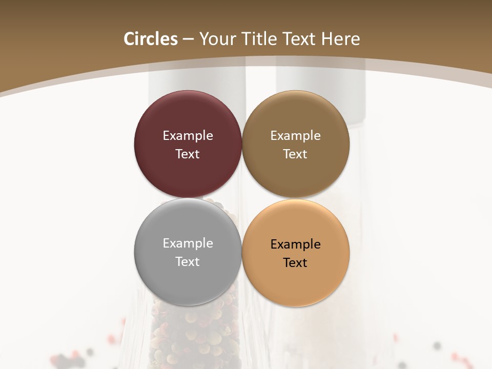 Design Close Up Kitchenware PowerPoint Template