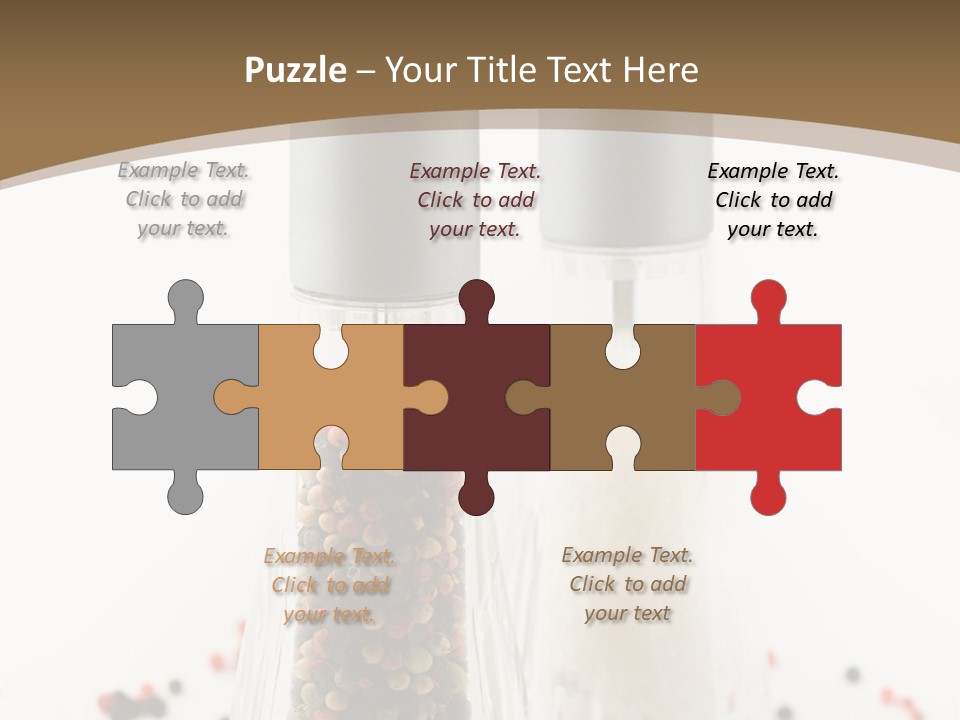 Design Close Up Kitchenware PowerPoint Template