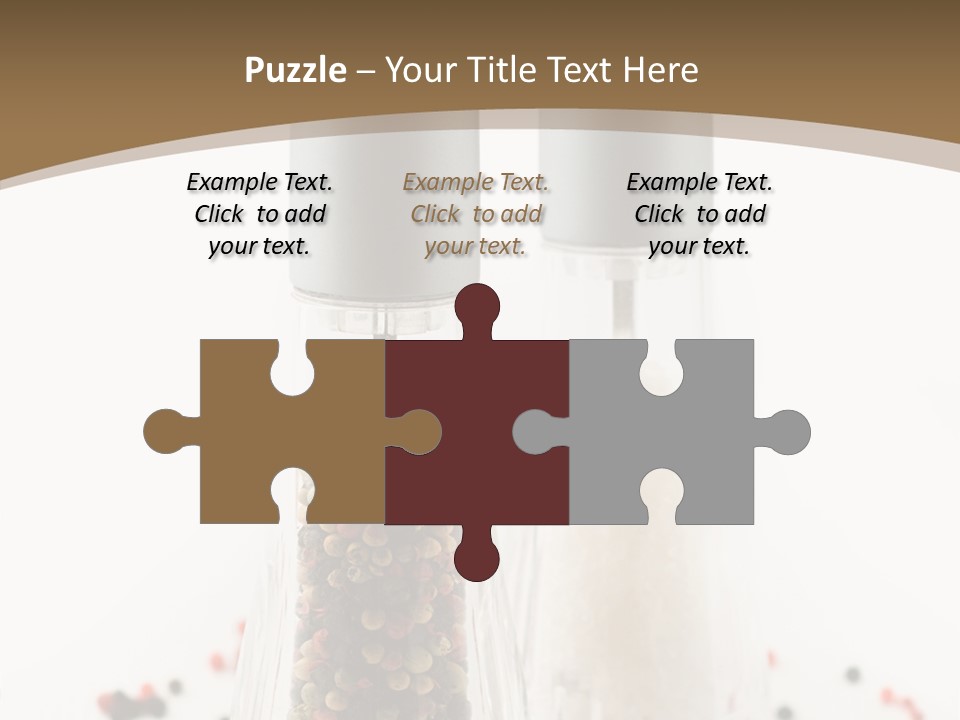 Design Close Up Kitchenware PowerPoint Template