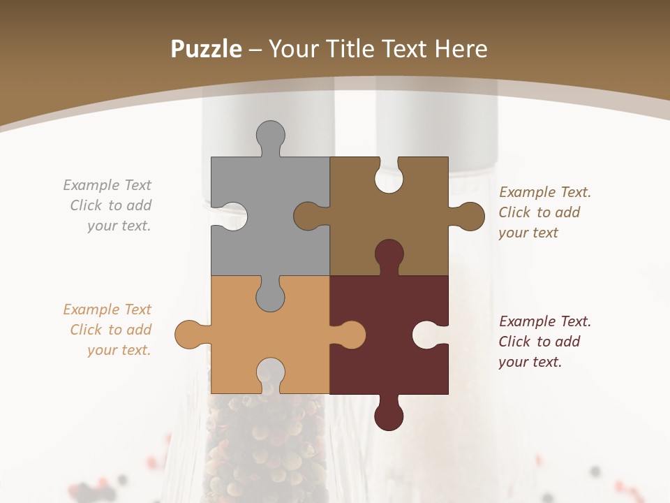 Design Close Up Kitchenware PowerPoint Template