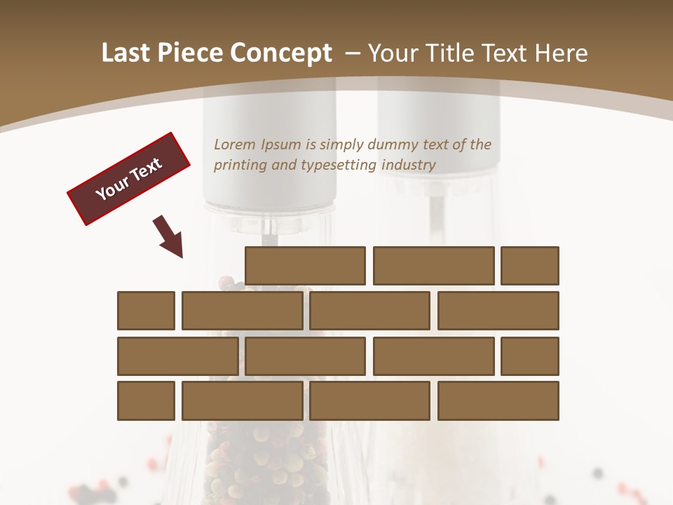 Design Close Up Kitchenware PowerPoint Template