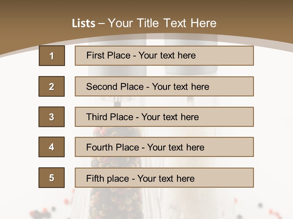 Design Close Up Kitchenware PowerPoint Template