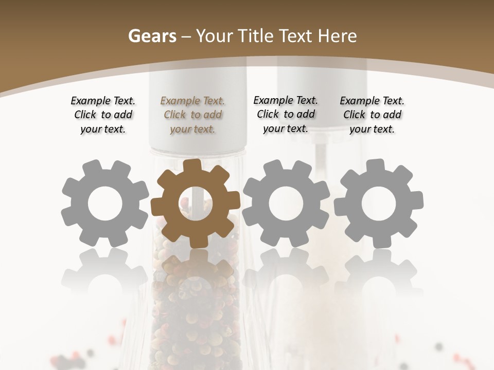 Design Close Up Kitchenware PowerPoint Template