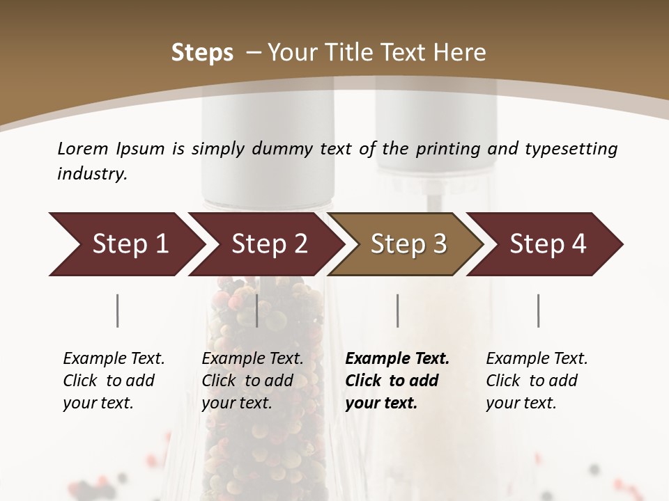 Design Close Up Kitchenware PowerPoint Template