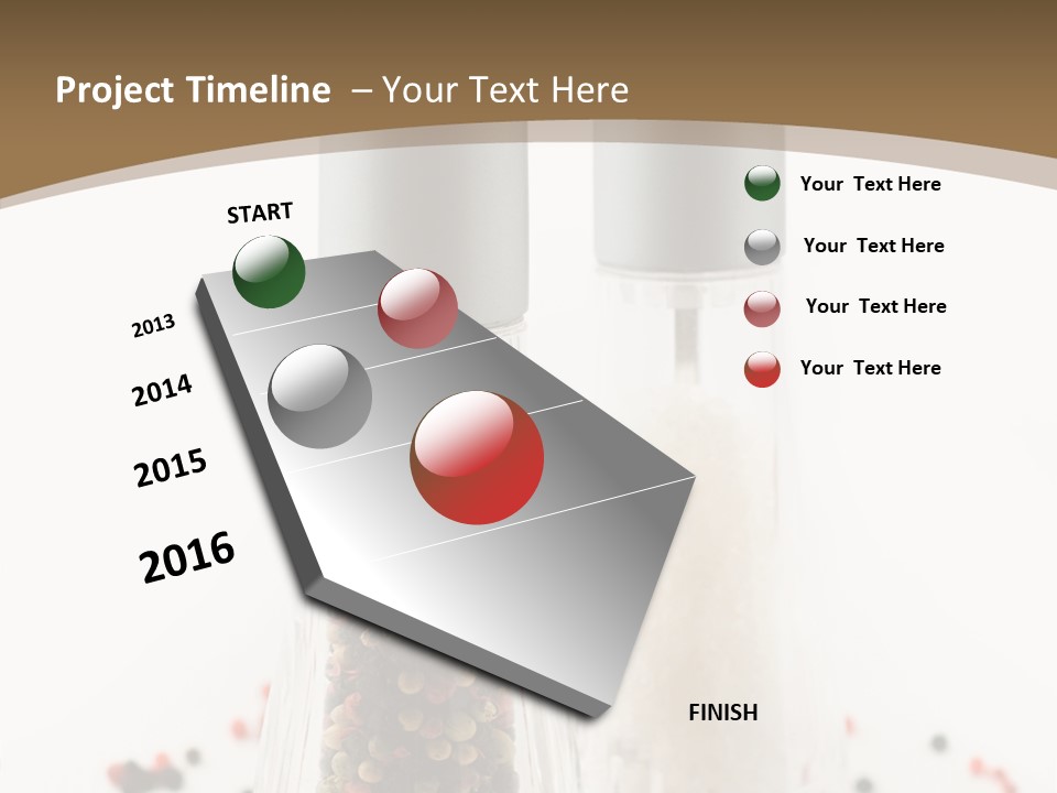 Design Close Up Kitchenware PowerPoint Template