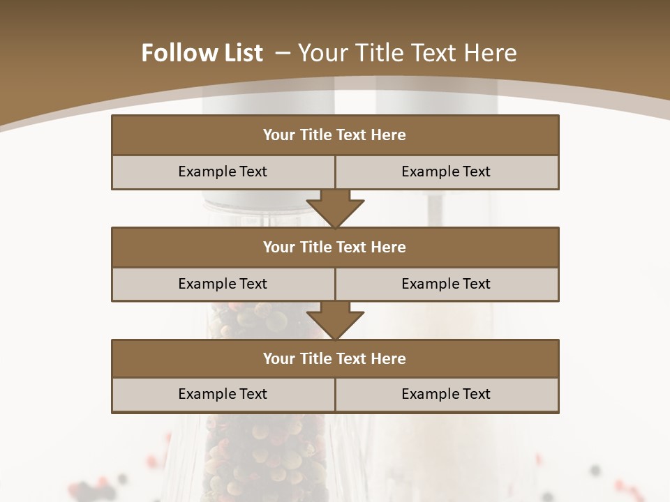 Design Close Up Kitchenware PowerPoint Template