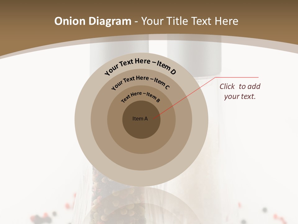 Design Close Up Kitchenware PowerPoint Template