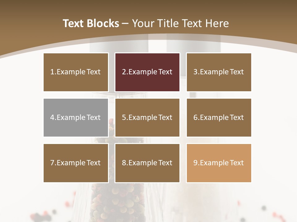 Design Close Up Kitchenware PowerPoint Template