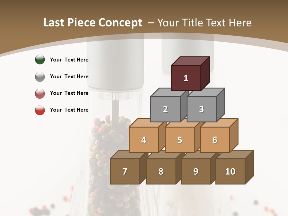 Design Close Up Kitchenware PowerPoint Template