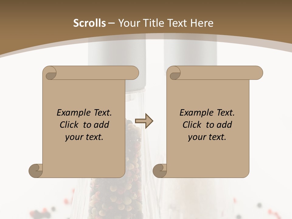 Design Close Up Kitchenware PowerPoint Template