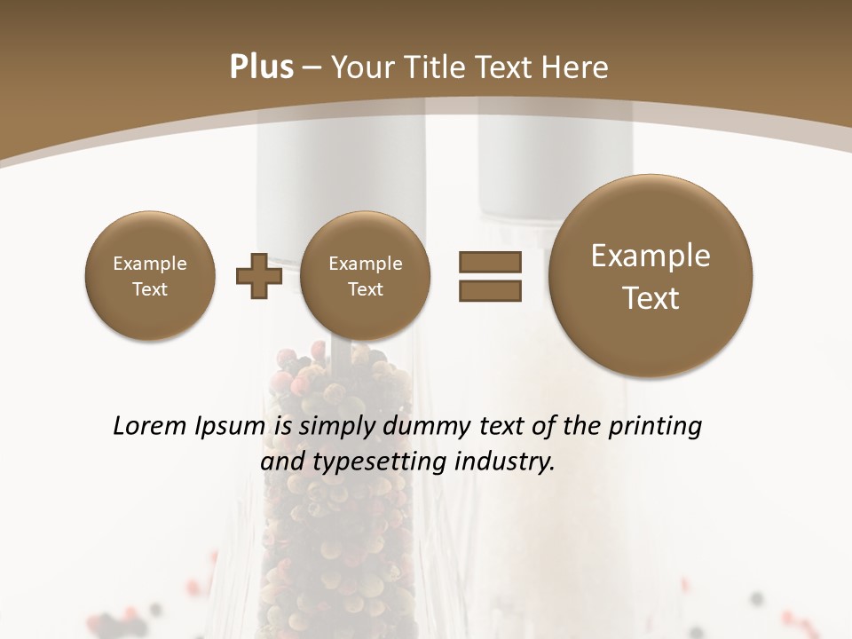 Design Close Up Kitchenware PowerPoint Template