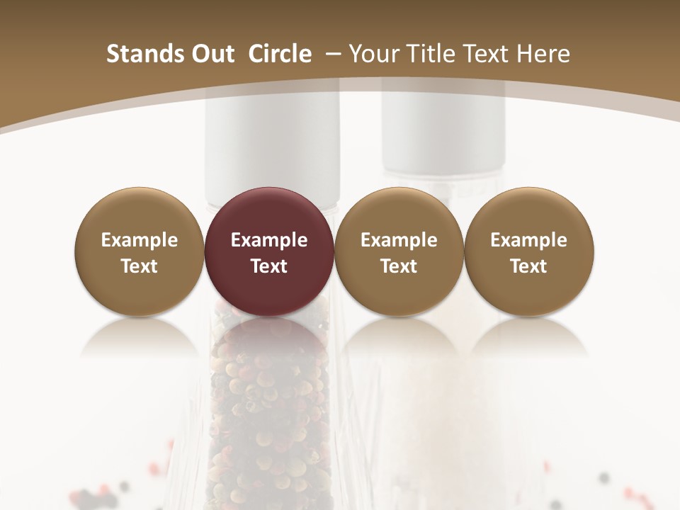 Design Close Up Kitchenware PowerPoint Template