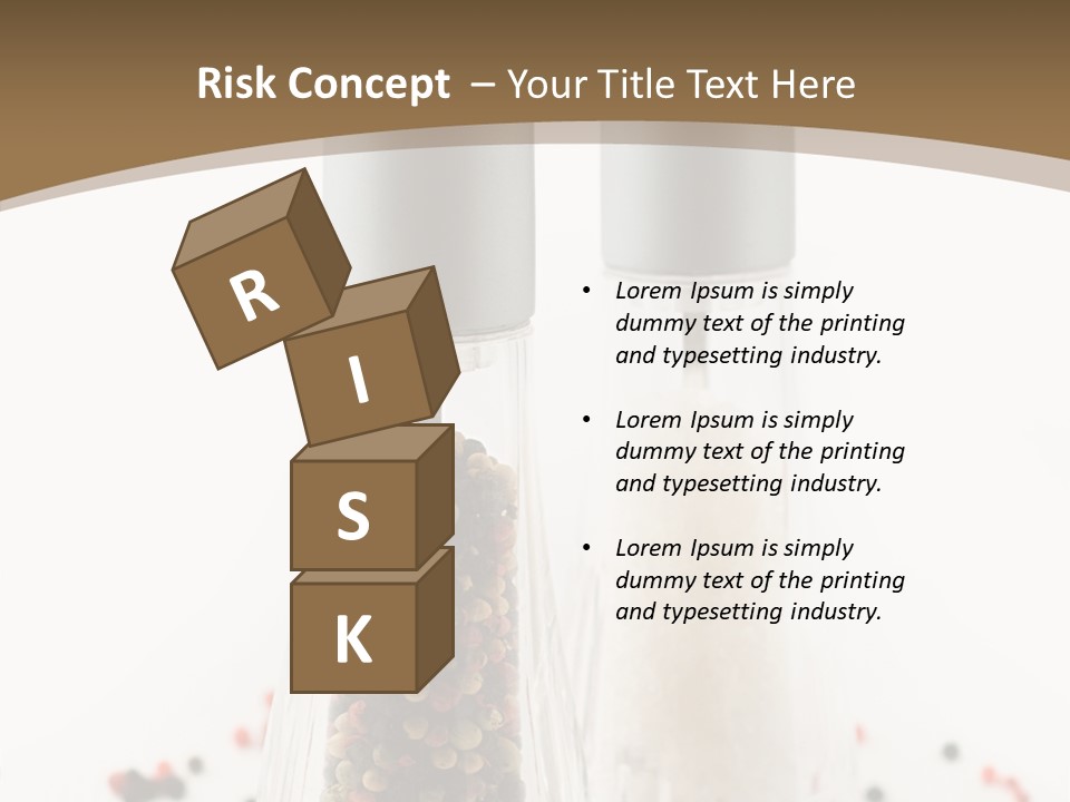 Design Close Up Kitchenware PowerPoint Template