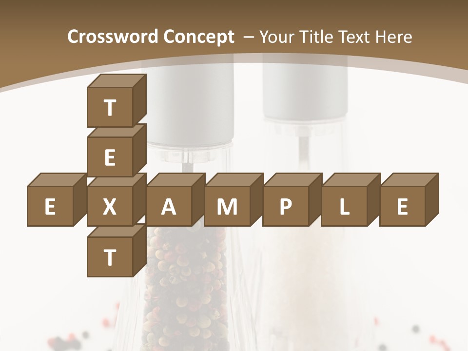 Design Close Up Kitchenware PowerPoint Template