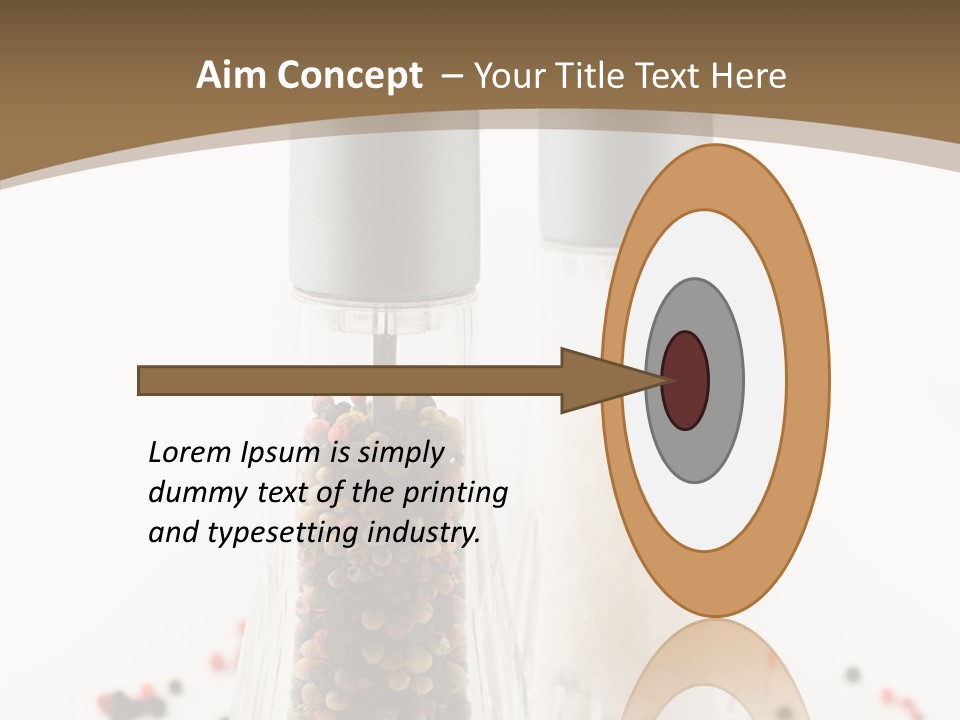 Design Close Up Kitchenware PowerPoint Template