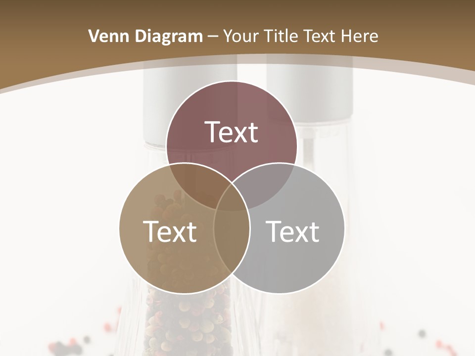 Design Close Up Kitchenware PowerPoint Template