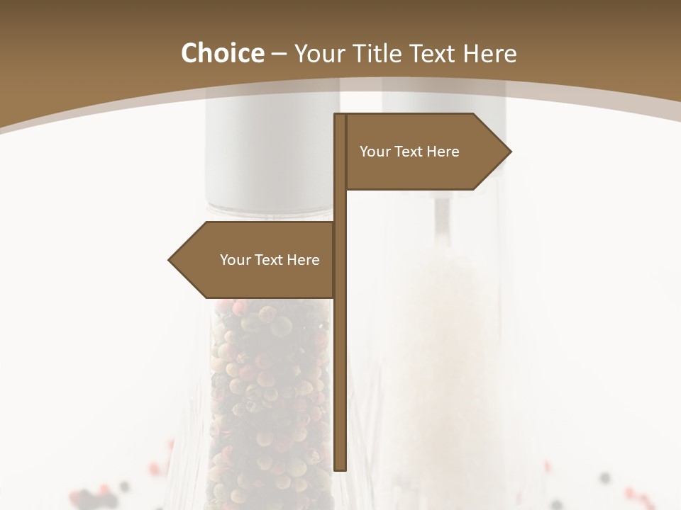 Design Close Up Kitchenware PowerPoint Template