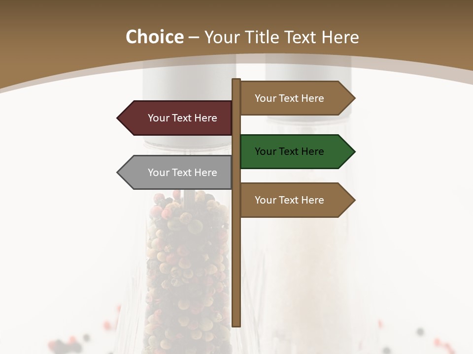 Design Close Up Kitchenware PowerPoint Template