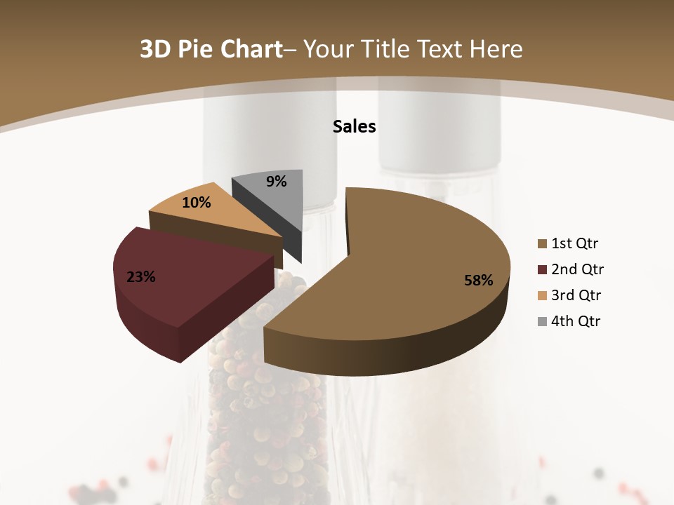 Design Close Up Kitchenware PowerPoint Template
