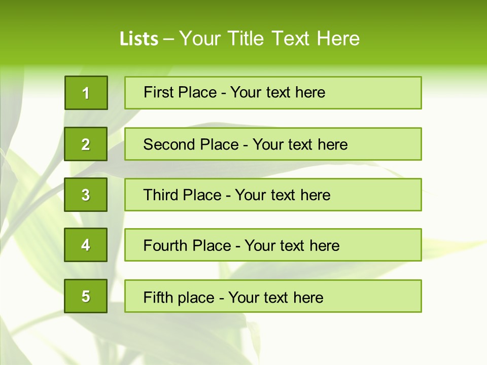 Peace Stalk Stem PowerPoint Template