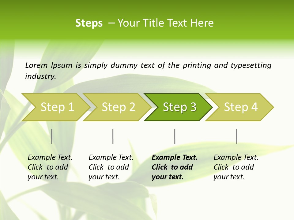 Peace Stalk Stem PowerPoint Template