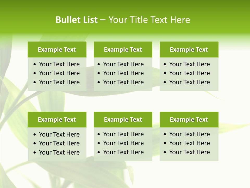 Peace Stalk Stem PowerPoint Template
