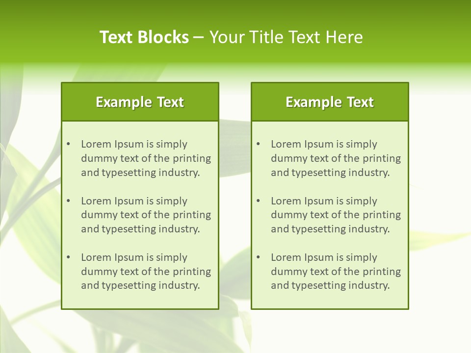 Peace Stalk Stem PowerPoint Template