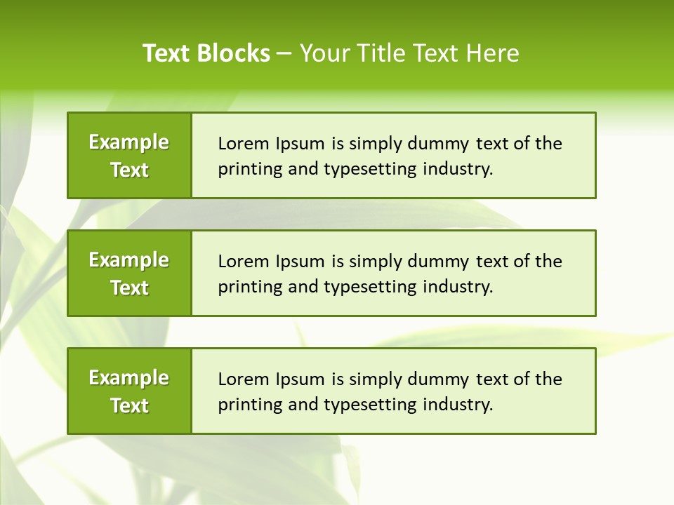 Peace Stalk Stem PowerPoint Template