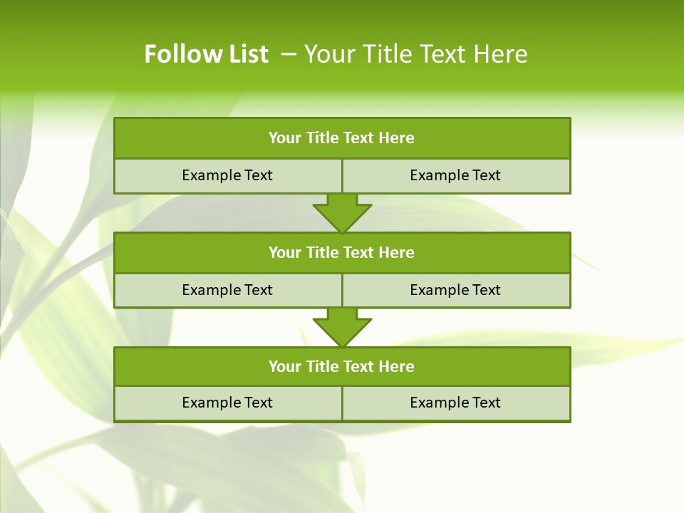 Peace Stalk Stem PowerPoint Template