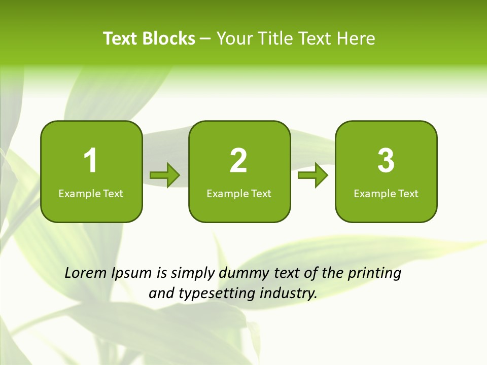 Peace Stalk Stem PowerPoint Template