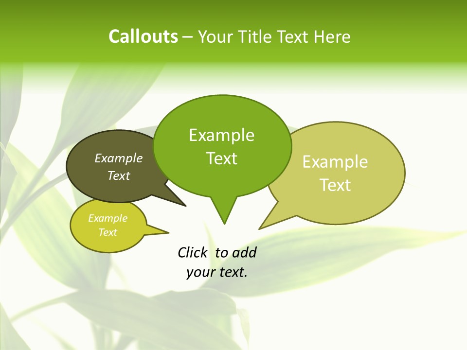 Peace Stalk Stem PowerPoint Template